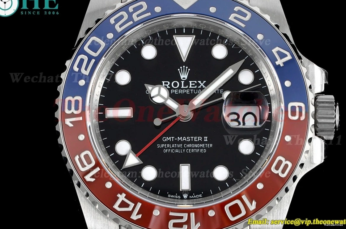II Oys Cer Master GMT GMF 904L Blue V6 Red VR3285 Pepsi 126710 0319